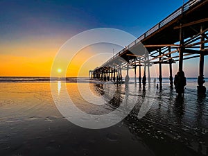 pacific beach in san diego sunset