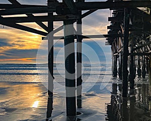 pacific beach in san diego sunset