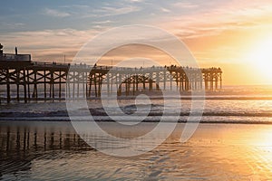 Pacific Beach sunset and pier