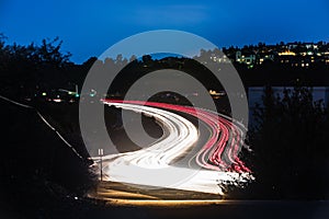 Pacific Coast Highway Night Traffic