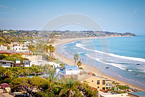 Pacific Coast at Malibu - aerial view