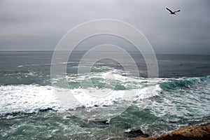 Pacific coast in San Diego. Beautifull landscape