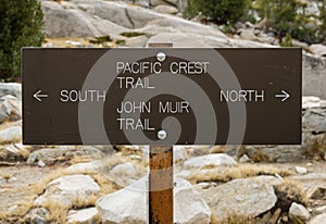 Pacific Crest Trail Sign