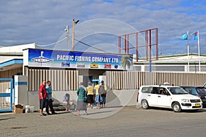 Pacific Fishing Company Limited factory at Levuka, Ovalau island, Fiji