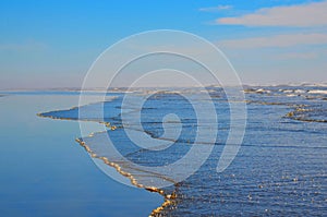 Pacific Northwest ocean beach shoreline