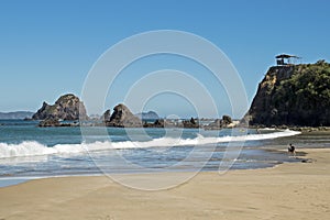 Pacific Ocean beach in Mexico