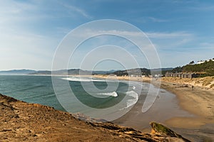 Pacific Ocean Beach, West Coast Oregon. City Cape Kiwanda