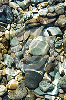 Pacific ocean bottom rocks