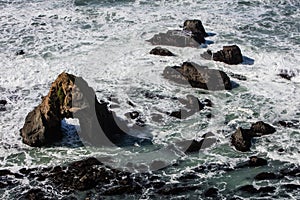 Pacific Ocean and Sea Stacks in Northern California