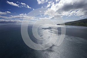 Pacific ocean and sky.