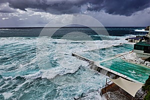 Pacific Ocean Storm Waves, Bondi Beach, Australia
