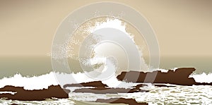 Pacific Ocean winter storm