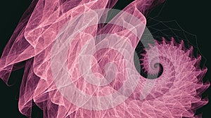 Pacific Pink Spiral Abstract Fractal Background