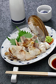 Pacific razor clam sashimi