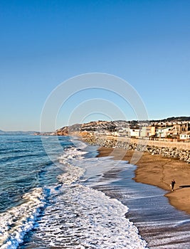 Pacifica Pier, Pacifica, California, sea wave