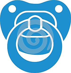 Pacifier frontview vector