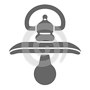 Pacifier icon. Baby toy soother. Vector Illustration