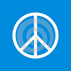 Pacifist sign. International symbol peace. Design element