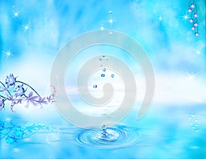 Pacifying aquatic background photo