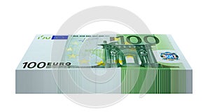 Pack of 100 Euro Banknotes