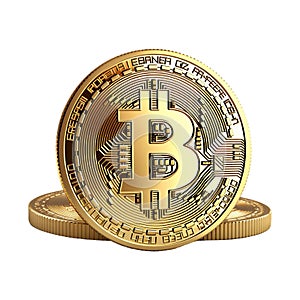Pack of Bitcoin on Transparent Background - Ai Generated