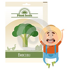 Pack of Broccoli seeds icon