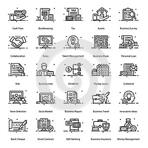 Pack Of Business Line Icons