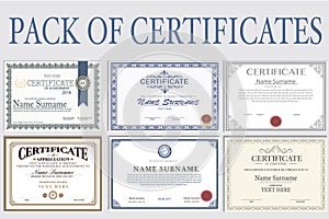Pack of Certificates photo