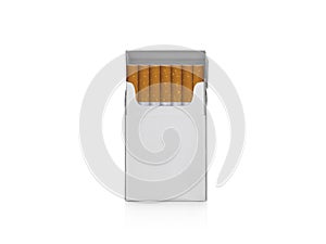 Pack of cigarettes isolated on white background