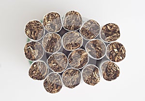 Pack of cigarettes isolated