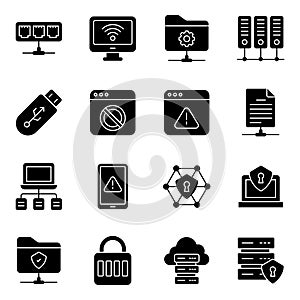 Pack of Data Solid Icons