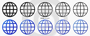 Pack globe icons