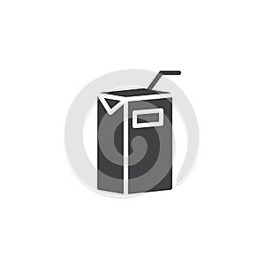 Pack of juice icon vector