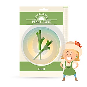 Pack of Leek seeds icon