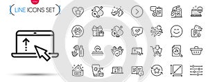 Pack of Manual, Search flight and Filter line icons. Pictogram icon. Vector