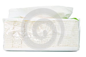 A pack of napkin paper on white background