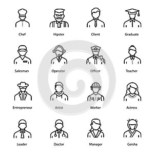 Pack of People Line Avatar photo