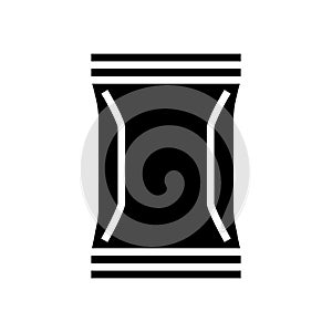 pack plastic glyph icon vector illustration