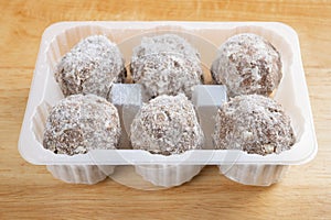 pack of raw beef balls