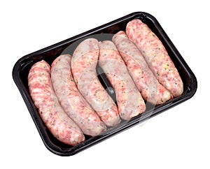 Pack Of Raw Pork Sausages