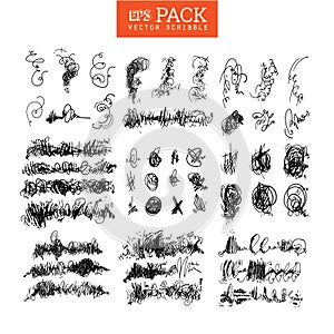 Pack of scribble elements. You can use it as brush