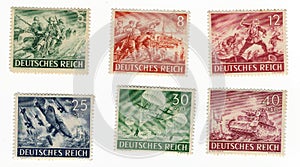 Collectable German Post Stamps.