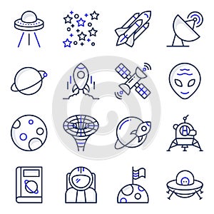 Pack of Space Flat Icons