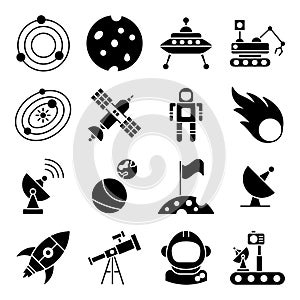 Pack of Space glyph Icons