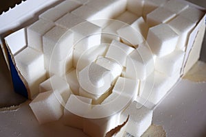 Pack of sugar cubes