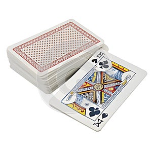 Pack of table view front and back isolated on white background