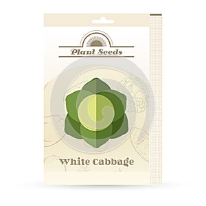 Pack of White Cabbage seeds