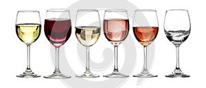 Pack of Wine Tasting A Guide to Different Wine Types set against transparent background