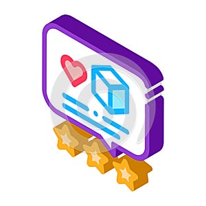 Package delivery estimate isometric icon vector illustration