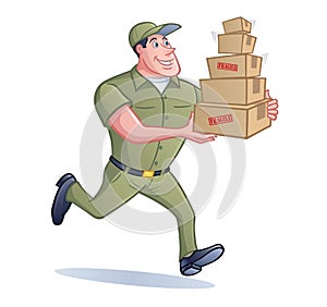 Package Delivery Man photo